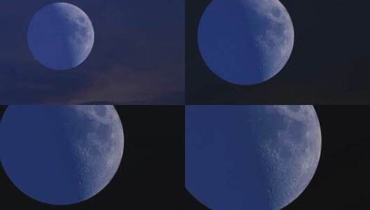 月球背景的特效高清在线视频素材下载