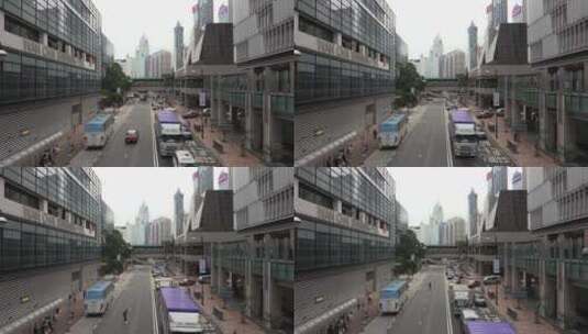 香港湾仔街景延时高清在线视频素材下载