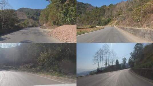 云南蜿蜒山林岩石公路高清在线视频素材下载