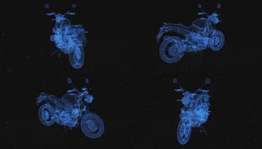 粒子摩托车高清在线视频素材下载