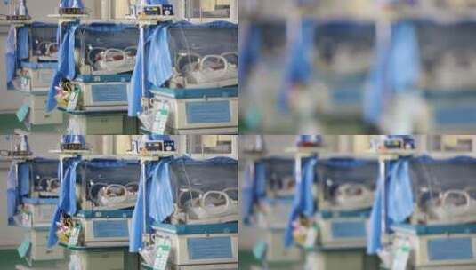 医院NICU新生儿重症监护室2高清在线视频素材下载