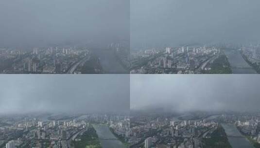 广西南宁延时航拍空镜高清在线视频素材下载