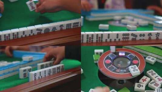 【合集】打麻将  休闲娱乐  赌博高清在线视频素材下载
