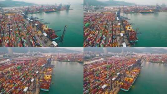 外贸进口出口货船延时镜头高清在线视频素材下载