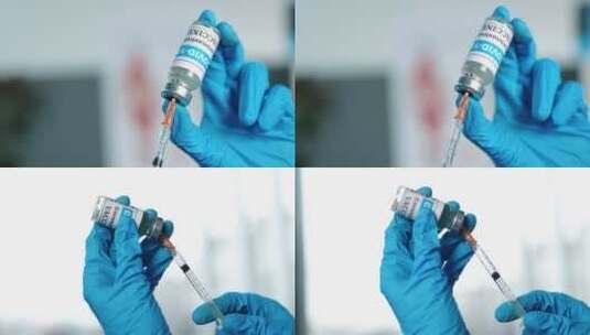 抗疫新冠苗疫注射疫情医护4K高清在线视频素材下载