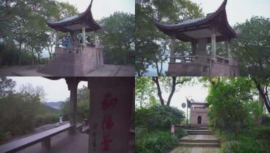 杭州宝石山初阳台钱塘十景之一4K视频合集高清在线视频素材下载
