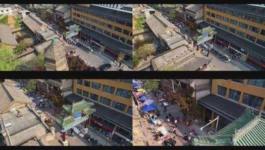 西安城市印迹-古塔2高清在线视频素材下载