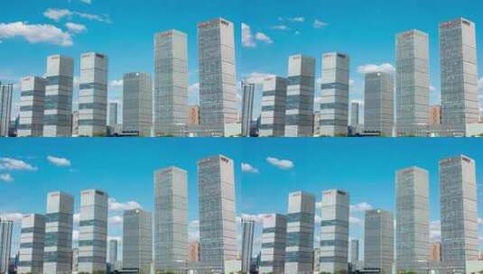 湖南长沙万达广场城市建筑延时摄影高清在线视频素材下载