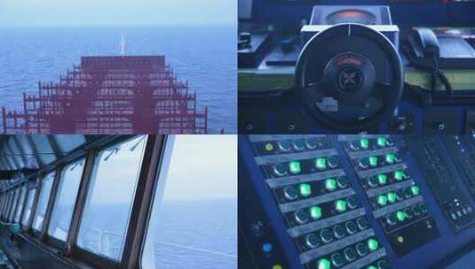 航海 货轮 雷达 车钟高清在线视频素材下载