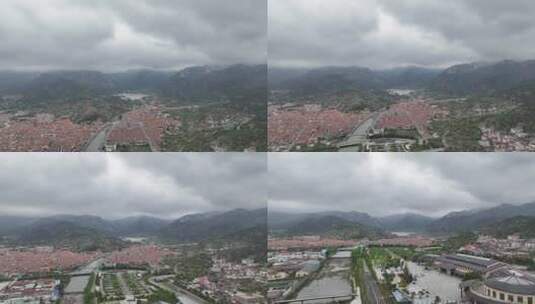 青岛崂山风景区别墅群高清在线视频素材下载
