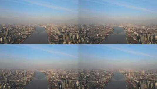 天空下的城市风景高清在线视频素材下载
