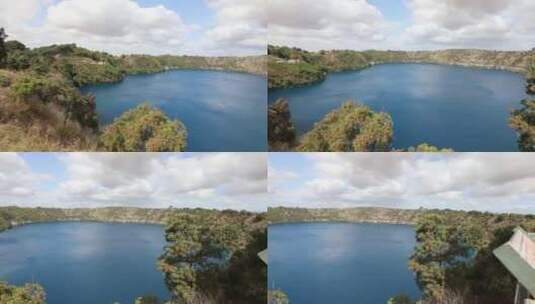 澳大利亚蓝色湖泊蓝湖高清在线视频素材下载