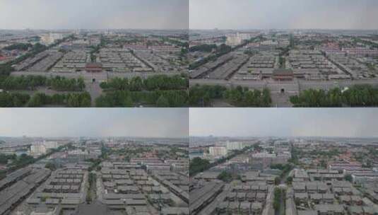 山东潍坊青州古城航拍高清在线视频素材下载