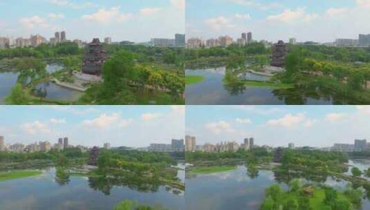 武汉紫阳湖公园风光高清在线视频素材下载