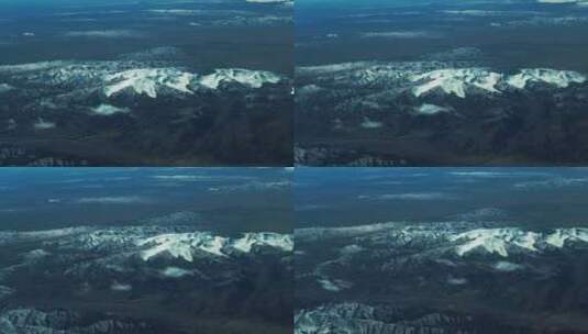 冰雪覆盖的天山山脉高清在线视频素材下载