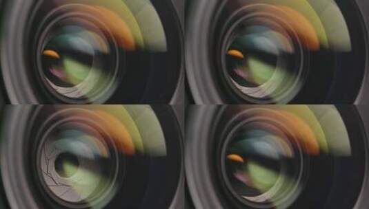 光圈镜头相机镜头打开光圈镜头光圈高清在线视频素材下载