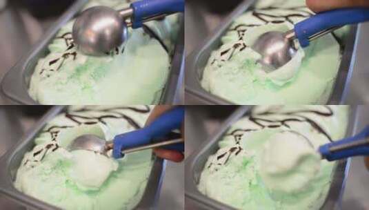 美味的冰激凌高清在线视频素材下载