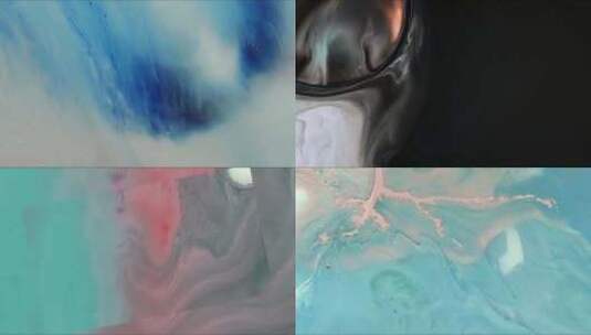 抽象艺术水墨水彩流体意识流高清在线视频素材下载