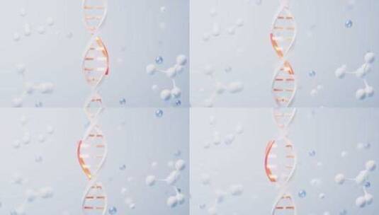DNA和生物学概念的突变高清在线视频素材下载