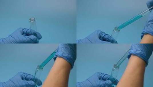 实验室试管液体收集高清在线视频素材下载