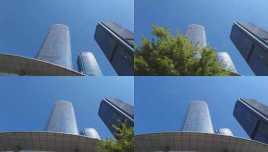 城市的高楼大厦美景空镜头高清在线视频素材下载