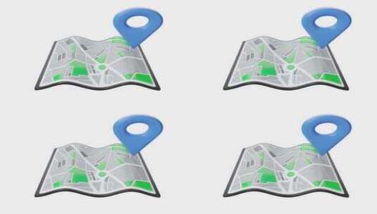 3D动画地图和导航高清在线视频素材下载