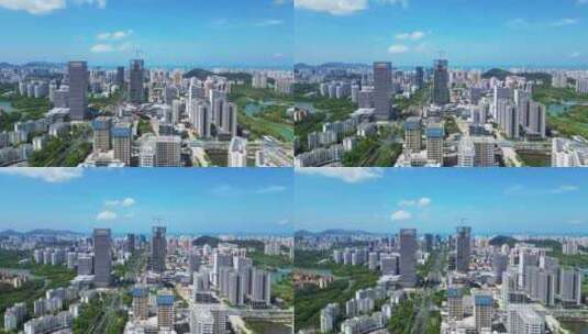 海南三亚天涯区自贸港城市经济金融航拍城市高清在线视频素材下载