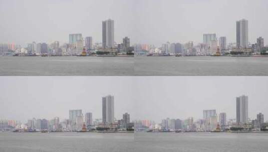澳门城市建筑风光固定镜头拍摄高清在线视频素材下载