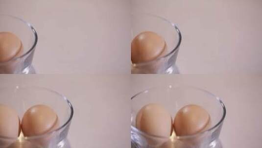 碗里有两个鸡蛋高清在线视频素材下载