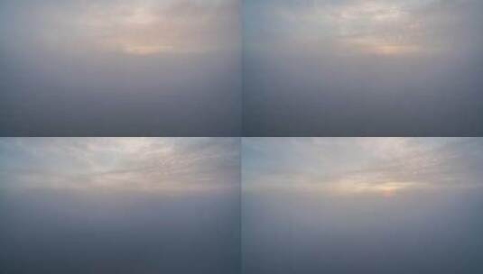日落时分云中山脉的延时高清在线视频素材下载