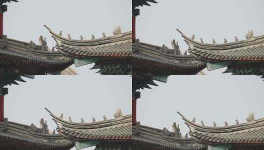 广东省潮汕地区传统古建筑特写高清在线视频素材下载