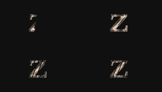 Z字母logo动画排版设计高清在线视频素材下载