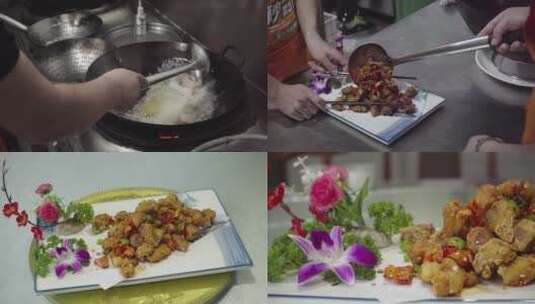 厨师烹制中国传统美食高清在线视频素材下载