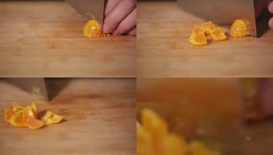 【镜头合集】厨师切咸蛋黄高清在线视频素材下载