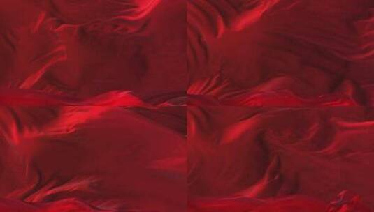 红布红绸丝绸高清在线视频素材下载