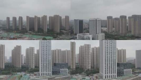 南京浦口科创广场航拍大楼风景高清在线视频素材下载