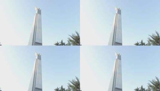 武汉二七纪念馆片段5纪念碑高清在线视频素材下载
