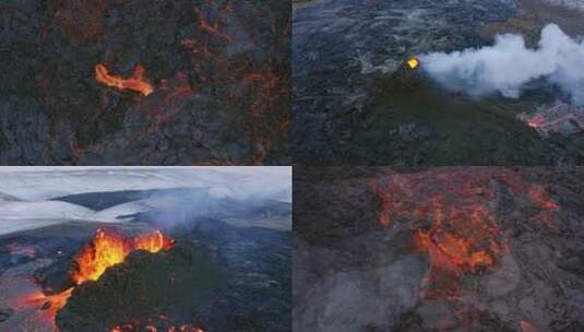 秀美火山高清在线视频素材下载