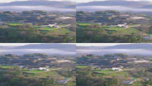 旅游景区湖南湘西十八洞村竖屏航拍高清在线视频素材下载