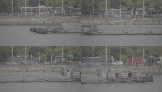 【空镜】4K江南运河-货船-城市风光-log原片高清在线视频素材下载