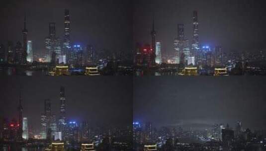 上海闪电暴雷 夜景 特写 精选 4K 30FPS高清在线视频素材下载