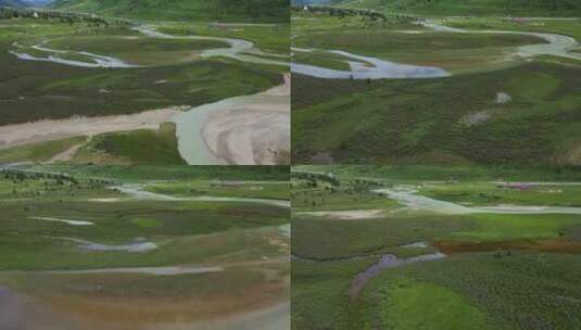 4K航拍川西新路海湿地风景高清在线视频素材下载