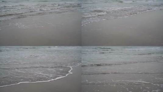 海水潮水海浪海滩沙滩浪花大海水浪波浪冲刷高清在线视频素材下载