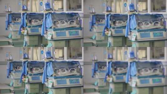 医院NICU新生儿重症监护室3高清在线视频素材下载