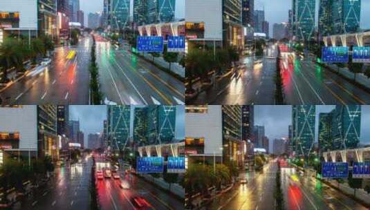 深圳高速公路交通中的骑士高清在线视频素材下载