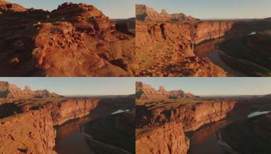 犹他州众神之谷河流景观高清在线视频素材下载