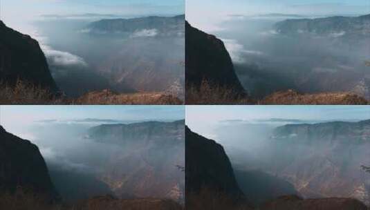 云南风光峡谷云雾变化延时视频高清在线视频素材下载