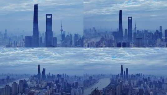上海陆家嘴航拍高清在线视频素材下载