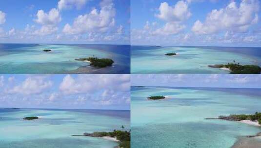航拍热带海洋美景高清在线视频素材下载