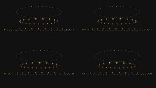 【透明通道】五角星阵列旋转高清在线视频素材下载